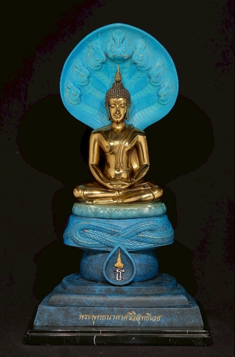 องค์บูชา 5 นิ้ว สีฟ้า